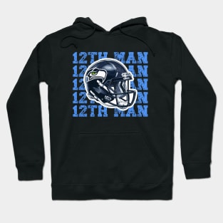 Seattle Seahawks Helmet 12th Man Hoodie